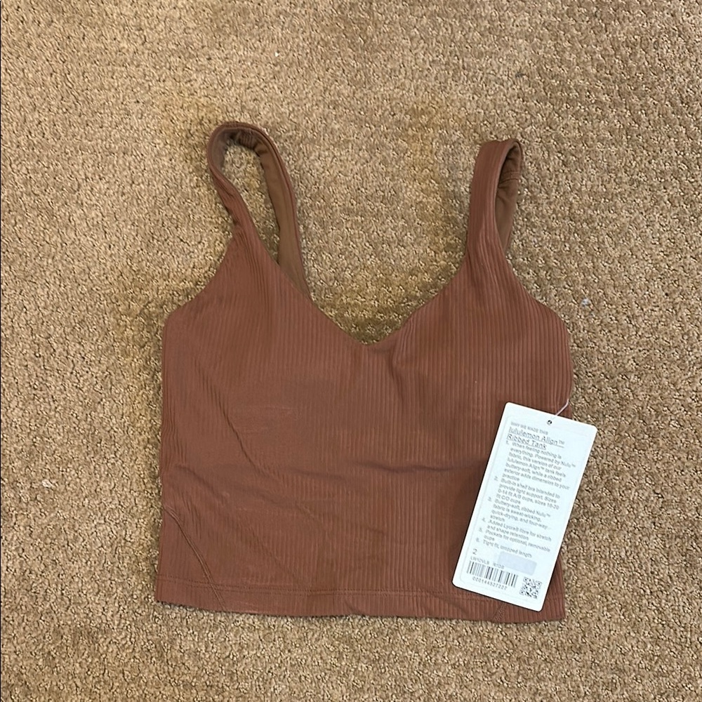 Lululemon Athletica Brown Align Ribbed Tank
